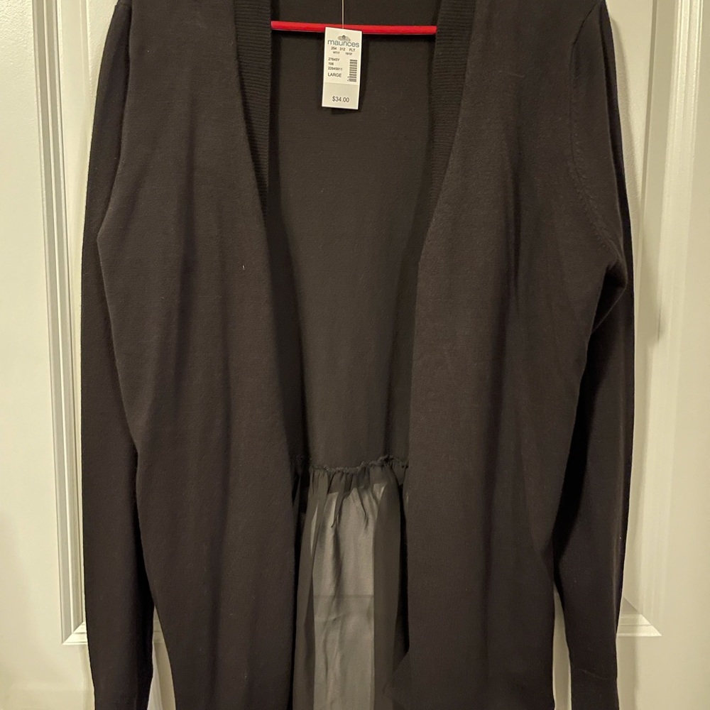 Maurices black cardigan